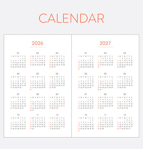 2026 PRISM 365 Daily Planner [6colors]