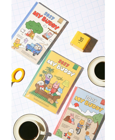 2027 My Buddy Weekly Planner [3colors] | 2027 Weekly Diary