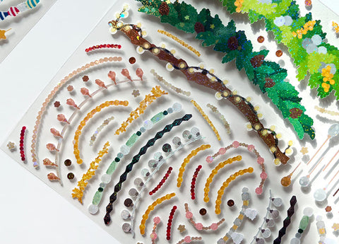 Garland Seal Sticker [4types] | Deco Sticker
