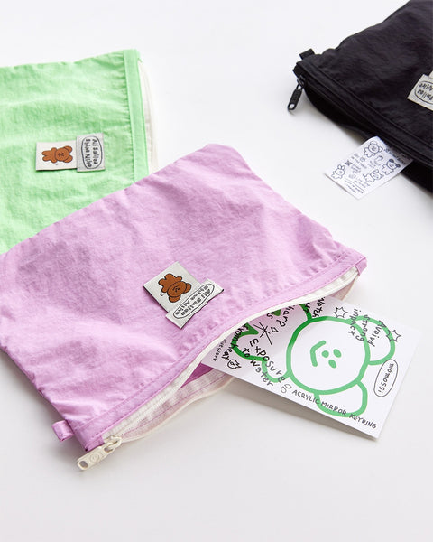 momossi All Smile Square Pouch [4colors] | Daily Pouch