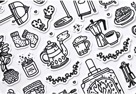 Warm Winter Line Seal Sticker | Deco Sticker