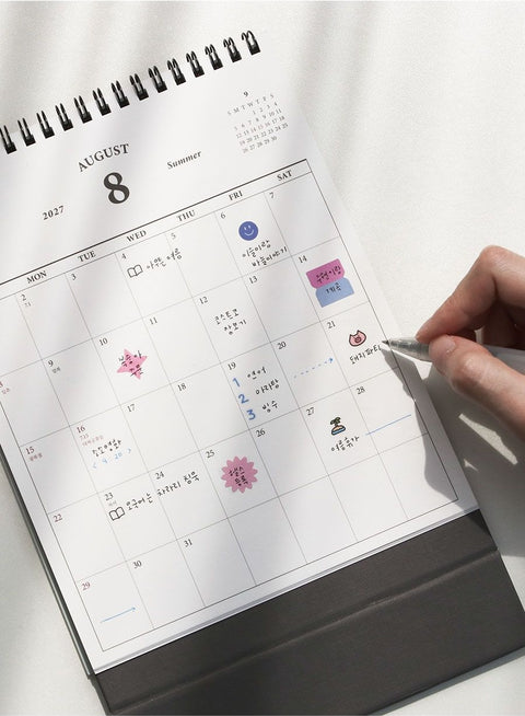 2027 Desk Calendar | Desk Scheduler 2027