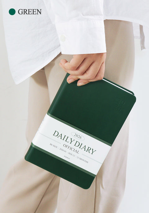 2026 Official Daily Diary Time Planner B6 [6colors] | Daily Diary 2026