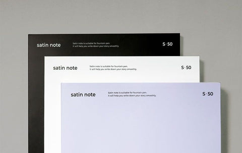 B6 Satin Line & Grid Notebook S50 [3colors]