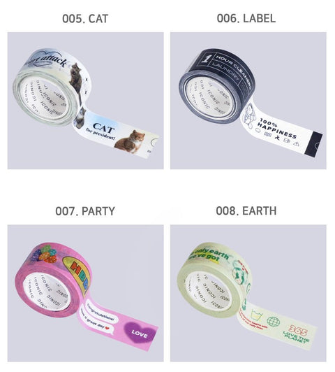 ICONIC Collect Masking Tape [4types]