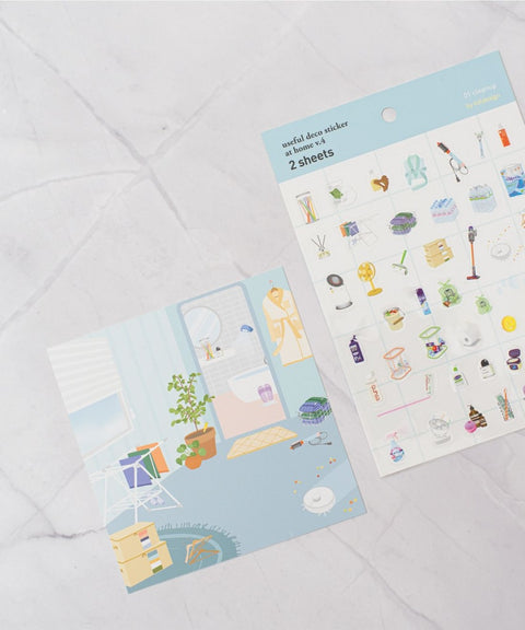 Useful Deco Stickers _ At Home v.4 [3types]