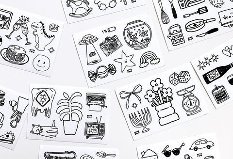 Drawing Seal Sticker Pack