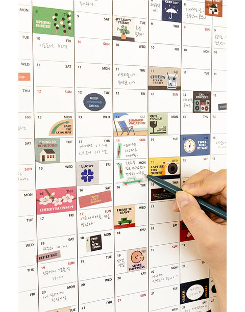 LIFE&PIECES Point Sticker Set [2types] | 6sheets