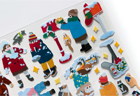 Snowy Day Seal Sticker | Deco Sticker