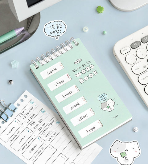 ICONIC Blah Blah Word Notebook [4colors] | Word Book | Vocabulary