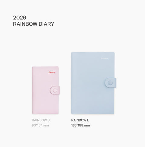 2026 Rainbow Weekly Diary L [4colors] | Weekly Planner
