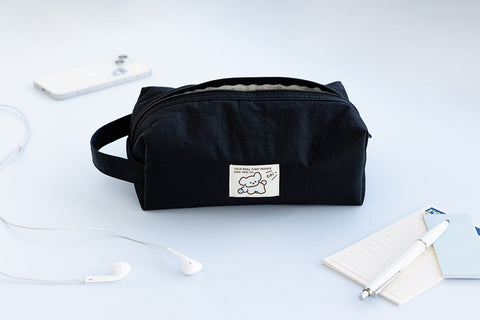 Coi Twill Easy Big Pencil Pouch [4colors] | Strap