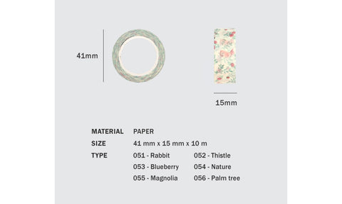 FLOWER Masking Tape [6types]