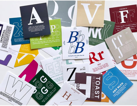 Alphabet & Color Sticker Pack | Deco Sticker | 52sheets