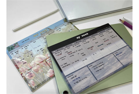 My Week Memo Pad [2types] | Weekly Notepad