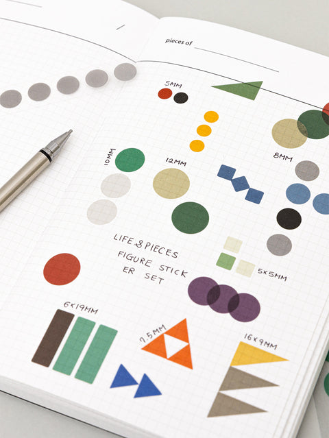 LIFE & PIECES Shape Sticker Pack [2types] | Circle