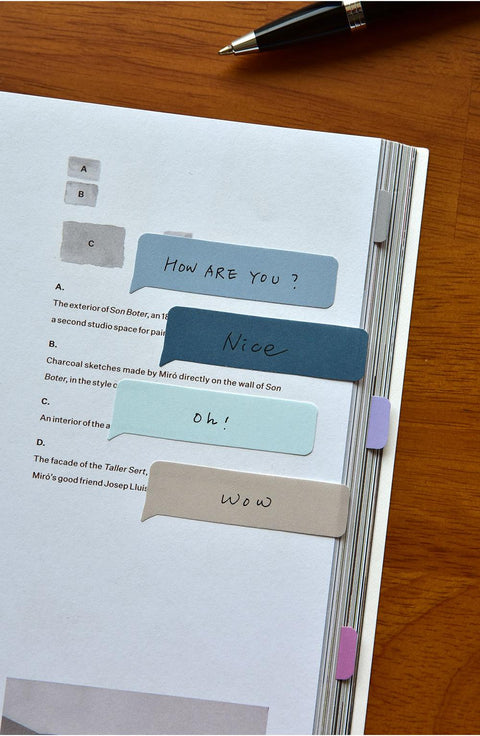 Chat Flag Sticky Notes [6types] | Adhesive Notepad
