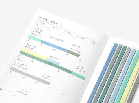 Color Index Long Highlighter Sticky Notes [4types]