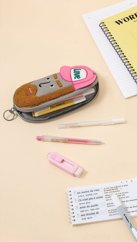 Beard Man Pencil Case ver.2 [2types] | Pen Pouch