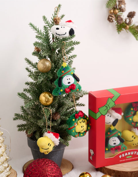 Peanuts Snoopy Holiday Key Ring 4types SET | Christmas, Woodstock, Snoopy | Tree Objet | Ornament