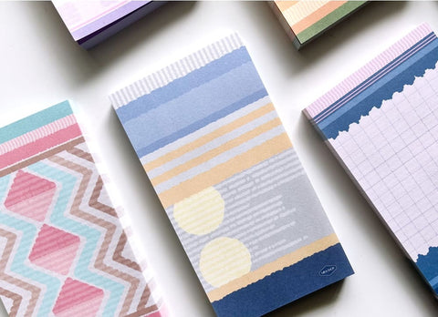 Warm Patterned Memo Pad Set [2types]
