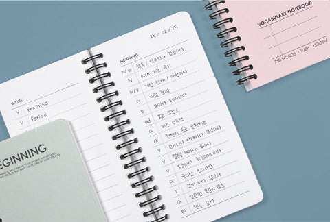Beginning Vocabulary Notebook [4colors] | Word Book