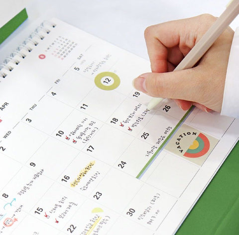 2026 PRISM Desk Calendar (OCT.2025-DEC.2026) | Dated + Undated Planner