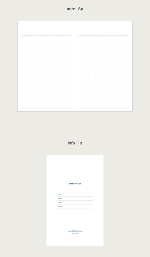 Weekly Planner S v.3 [3colors] | Life&Pieces Your Planner