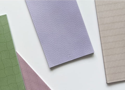Calm and Clean Grid Memo Pad Set