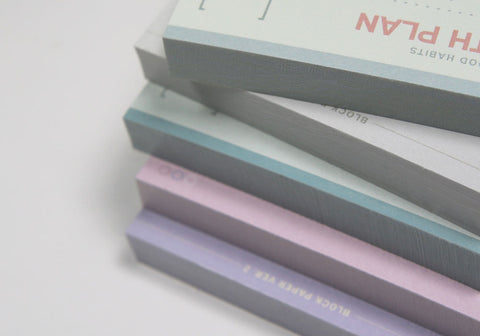 Block Paper Memo Pad v.2 [24types] | Daily Notepad | For Your Good Habits