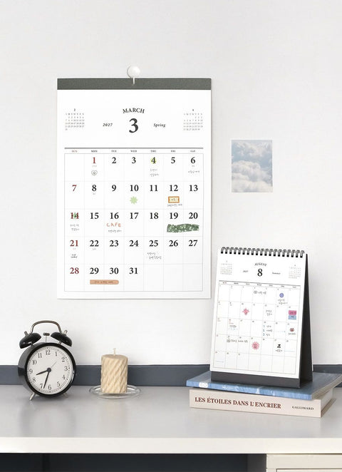 2027 Desk Calendar | Desk Scheduler 2027