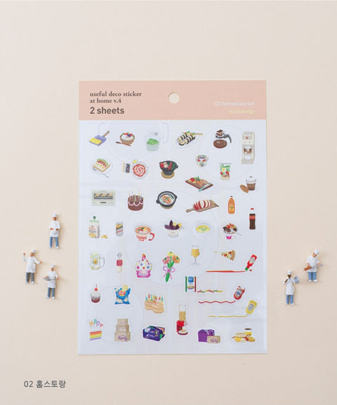 Useful Deco Stickers _ At Home v.4 [3types]
