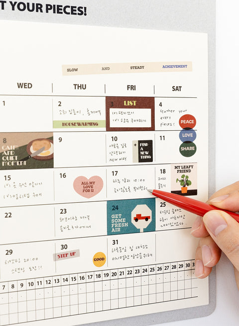 LIFE&PIECES Point Sticker Set [2types] | 6sheets