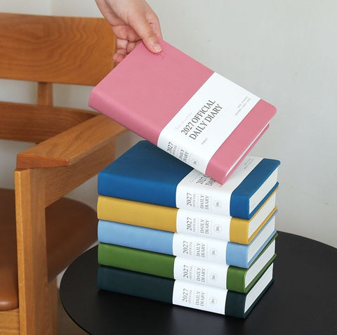 2027 Official Daily Diary Time Planner B6 [6colors] | Daily Diary 2027