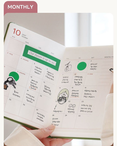 2027 PRISM Daily Diary B6 [6colors] | Daily Planner 2027