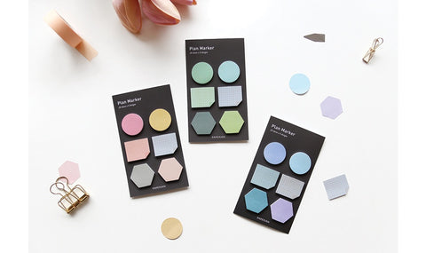 Plan Marker Sticky Notes [3colors] | Bookmark Tabs