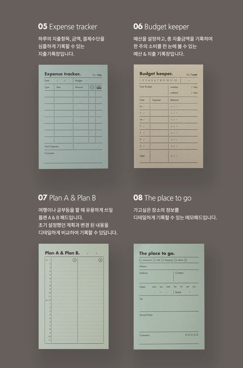 O LD! Happier Memo Pad [12types] | Daily Notepad