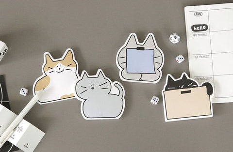 Doodle Cat Memo Pad [4types] | Kitty Notepad