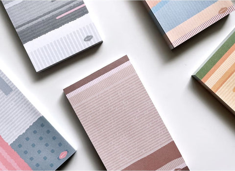 Warm Patterned Memo Pad Set [2types]