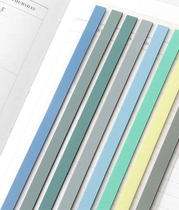 Color Index Long Highlighter Sticky Notes [4types]