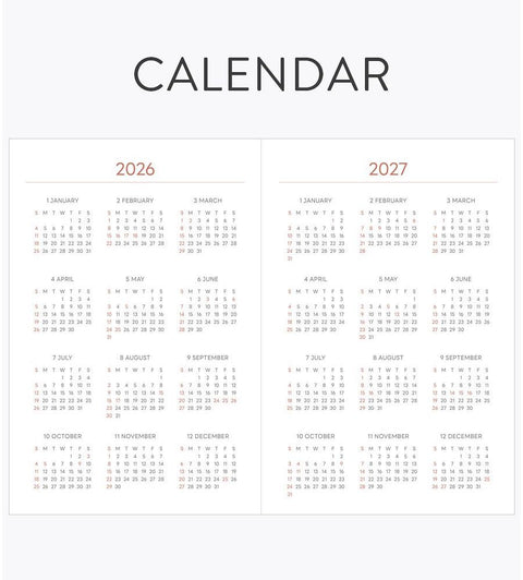 2026 PRISM Daily Diary B6 [5colors] | Daily Planner 2026