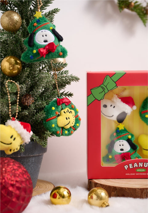 Peanuts Snoopy Holiday Key Ring 4types SET | Christmas, Woodstock, Snoopy | Tree Objet | Ornament