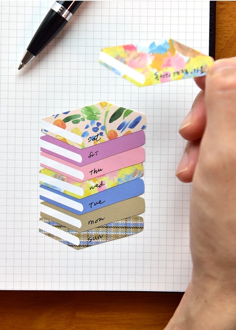 Sticky Pattern Book Notes [12types] | Book Sticky Note