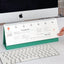 2026 PRISM Horizontal Weekly Desk Scheduler | Desk Calendar