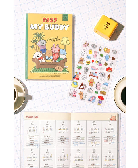 2027 My Buddy Weekly Planner [3colors] | 2027 Weekly Diary