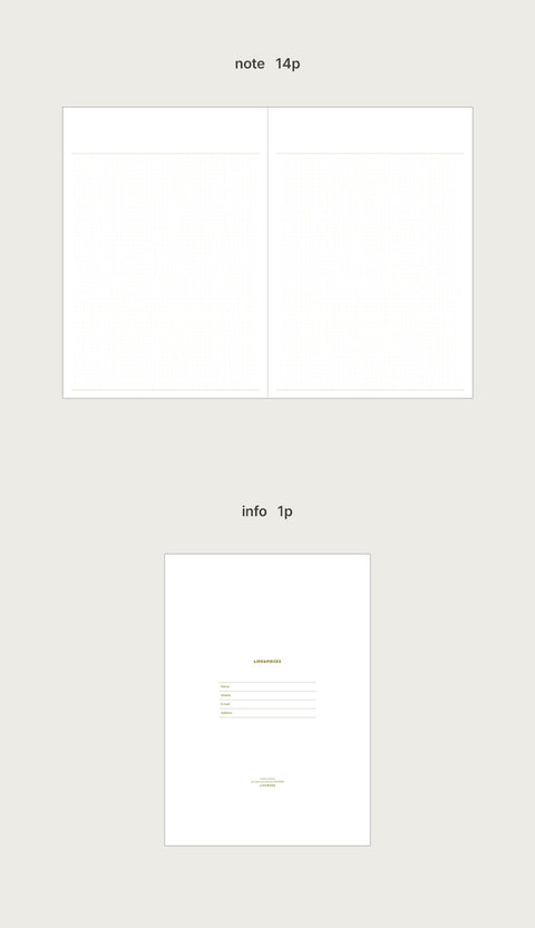 Weekly Planner L A5 v.3 [3colors] | Life&Pieces Your Planner