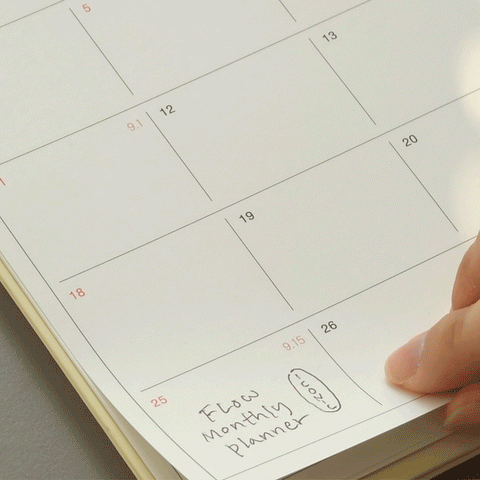 2026 Flow Monthly Planner A4 [2colors] | 2026 Desk Calendar