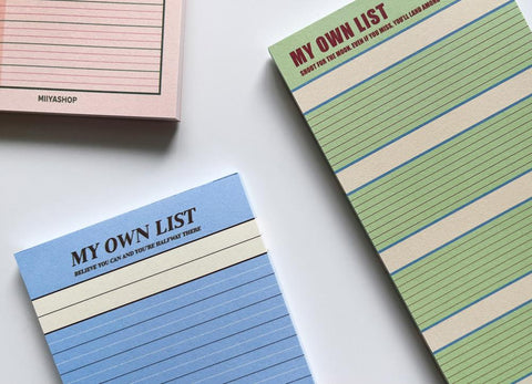 My Own List Memo Pad Set
