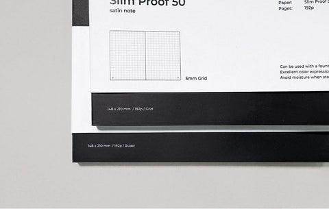 A5 Satin Line & Grid Notebook S50 [3colors]