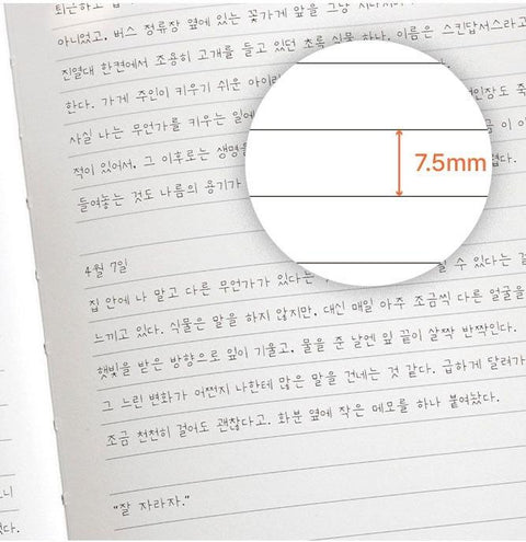 ICONIC SOUVENIR Band B6 Line Notebook [6colors]